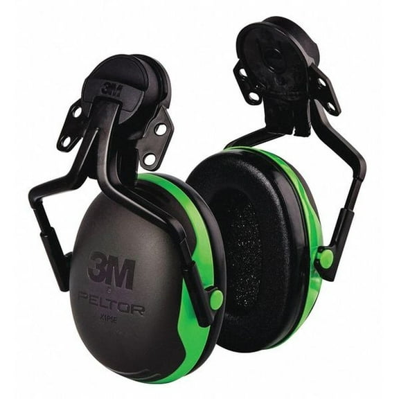 3m Peltor Hard Hat Mounted Ear Muffs, 21 dB, Peltor X1, Black X1P5E