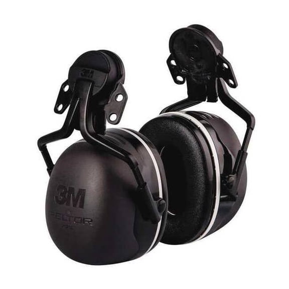 Peltor X5 Hard Hat Mounted Ear Muffs, 31 dB NRR, Electrically Insulated, Black
