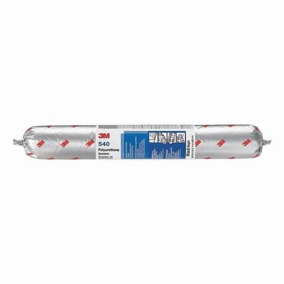 3m Polyurethane Sealant, 20 oz, Sausage Pack, Black, Polyurethane Base, 540 540