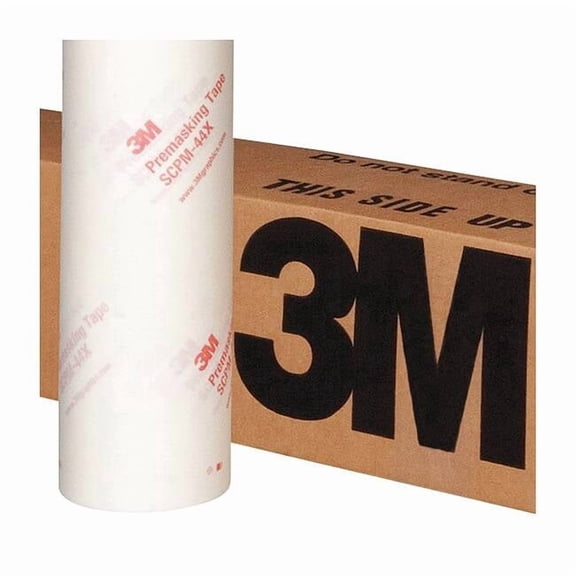 Premasking Tape SCPM-44X, 36 In x 100 yd, Transparent, Pressure-sensitive Adhesive SCPM