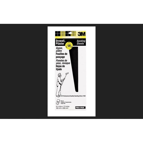 3m Pro-Pak Drywall Sanding Sheets 120 Grit Drywall