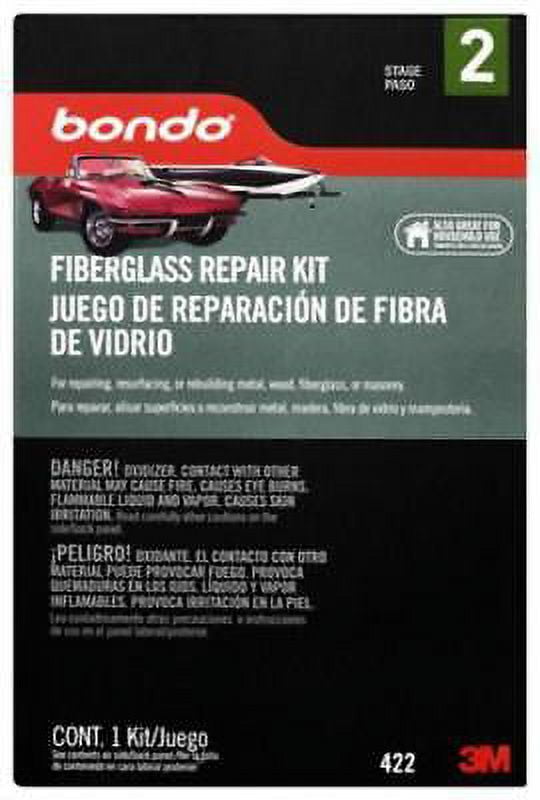 Bondo Fiberglass Resin Repair Kit, Qt