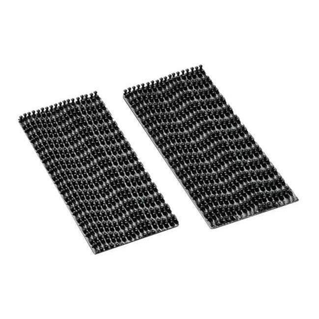 Reclosable Fastener Shapes, Rubber Adhesive, 2 in, 1 in Wd, Black, 100 PK 1-2-100-SJ3540