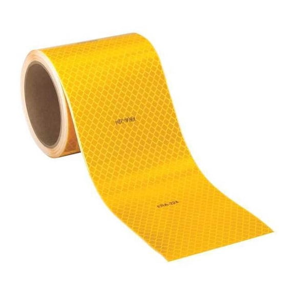 Reflective Tape,Fluorescent Yellow,4in W 983