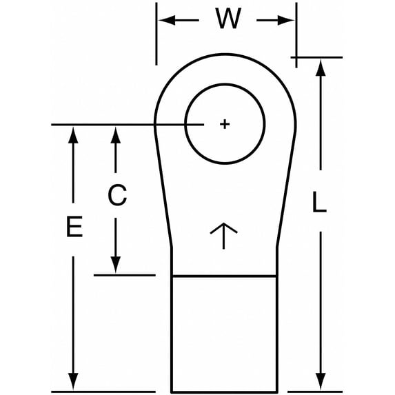 3m Ring Terminal,Bare,6 AWG,6 AWG,PK10 M6-14R/SX