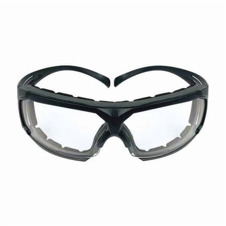 SecureFit 600, Safety Glasses, Anti-Fog & Anti-Scratch, Clear Lens, Gray Frame, Half-Frame