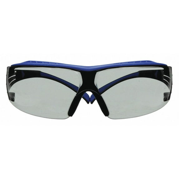 3m Safety Glasses,Blue/Gray Frame,Gray Lens SF407XSGAF-BLU