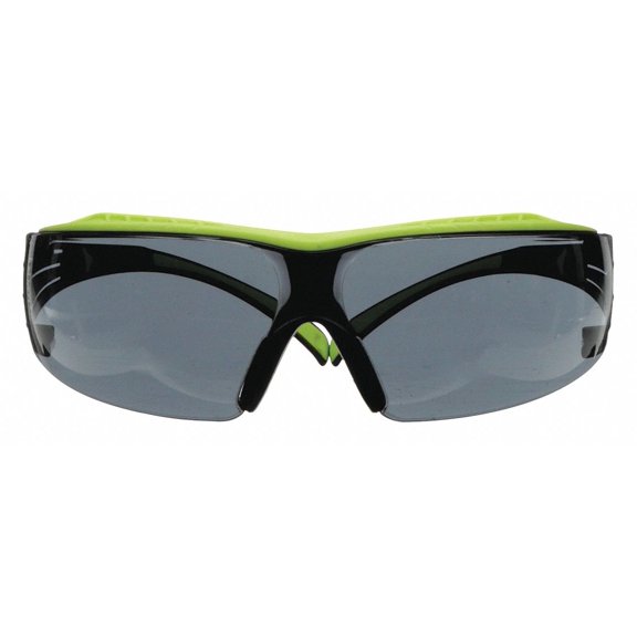 3M SecureFit 400 Series Safety Glasses SF402XAF-GRN, Green/Black, Gray Anti-Fog/Anti-Scratch Lens, 20 EA/Case