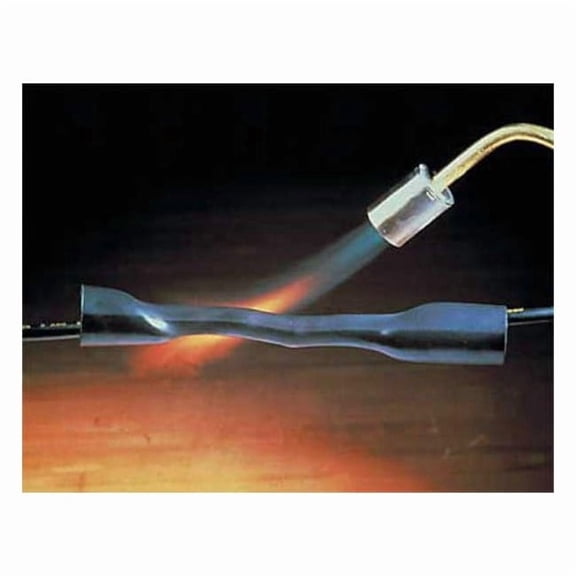 Heat Shrink Tube, Heavy Wall, 3:1 I.D. Shrink Ratio, 0.4 in I.D. Before Shrinking, Black, 25 ft