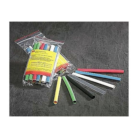3m Shrink Tubing,4 ft,Blk,0.063 in ID,PK25 FP301-1/16-48"-BLACK-25 PCS