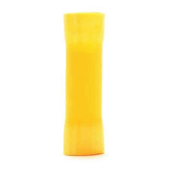 Butt Splice Wire Connector, 10 AWG Max, Yellow, Vinyl Insulation, 600 V, 25 PK BSV10Q
