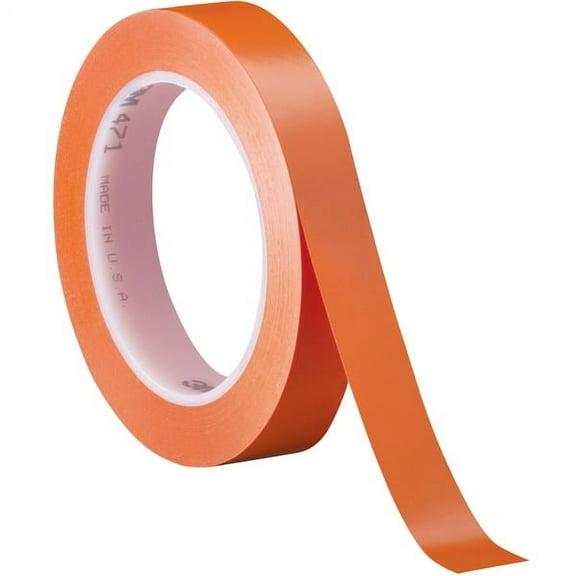 3m Vinyl Tape,471,3/4"x36yd,Orng,PK3 T9644713PKO