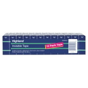 3m/commercial Tape Div. Invisible Permanent Mending Tape, 1" Core, 0.75" X 83.33 Ft, Clear, 12/pack Mmm6200k12
