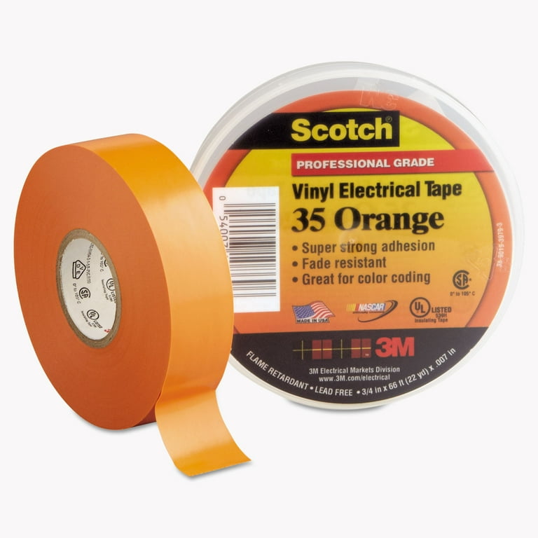 Scotch Vinyl Electrical Color Coding Tapes 35, White