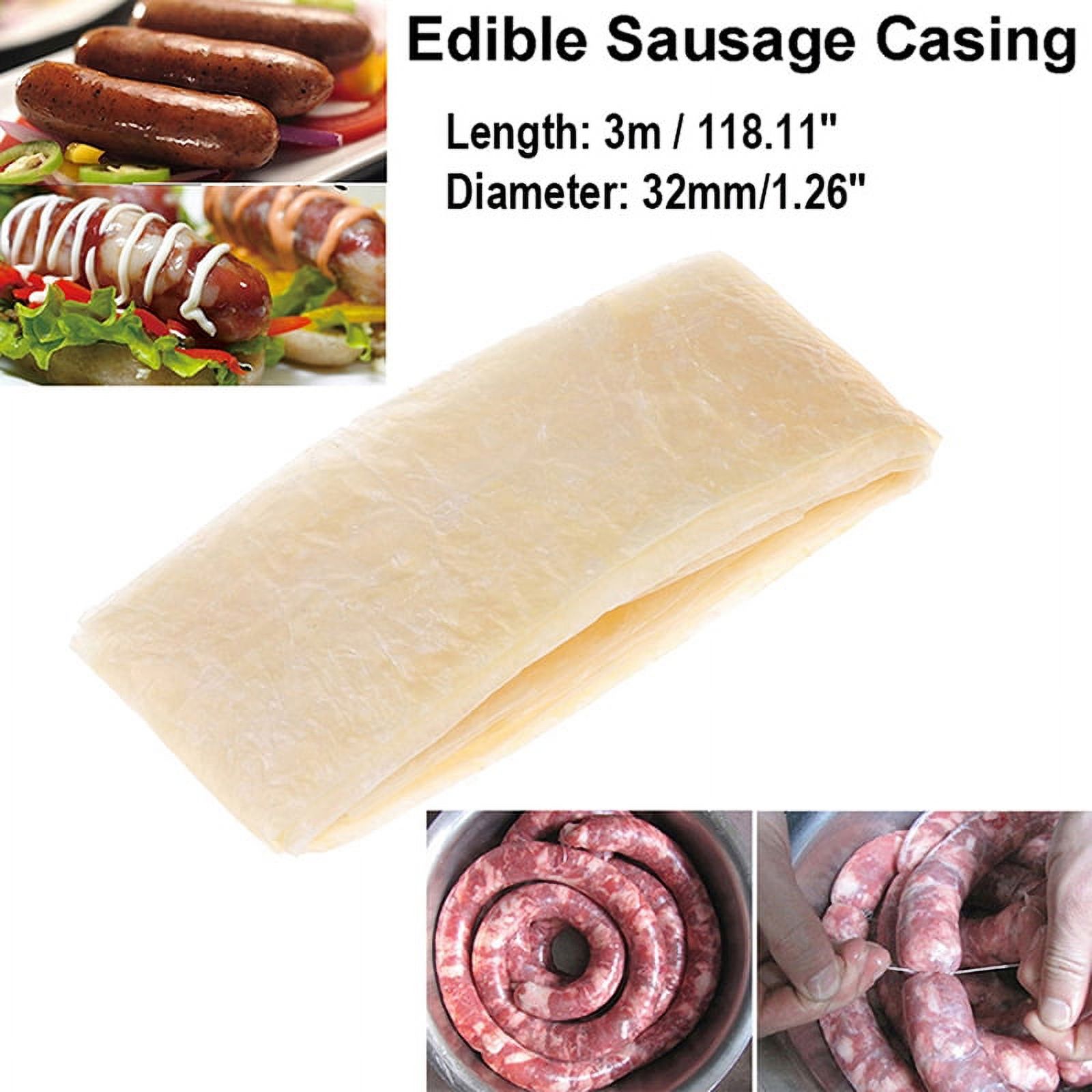 3mX32mm Edible Sausage Packaging Tools Sausage Tube Casing for Sausage
