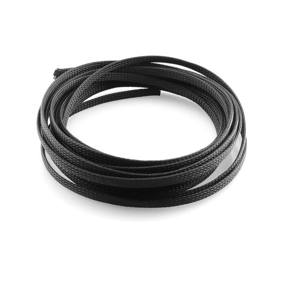 3meters/9.85ft PET Expandable Sleeving Flexible Wire Mesh Sleeve Black
