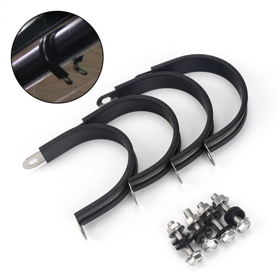 3mirrors 1.75" 1 3/4" Quick Connector Windshield Roll Cage Clamps Mounts Compatible with Polaris Roof Sun Visor