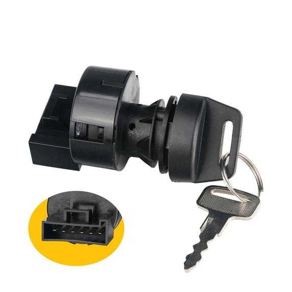 3mirrors 6 Pin 3 Position Ignition Switch Cylinder Compatible with Polaris Sportsman 400 500 550 600 700 800 Replace OE 4011002 4012165