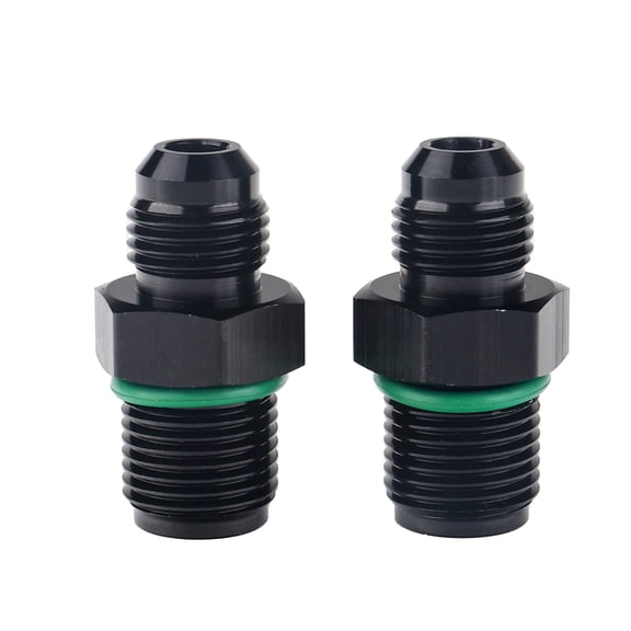 3mirrors -6AN 6AN Male Flare to 5/8"-18 Inverted Flare Adapter Fitting Power Steering Adapter Fit 40K Tru Cooler, 2-Pack