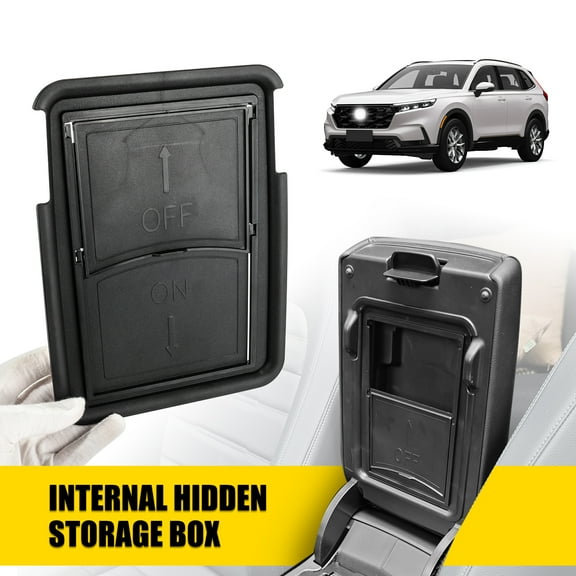 3mirrors Center Console Hidden Storage Box Compatible with 2023-2025 Honda CR-V Accessories Armrest Hidden Organizer Secret Compartment Organizer