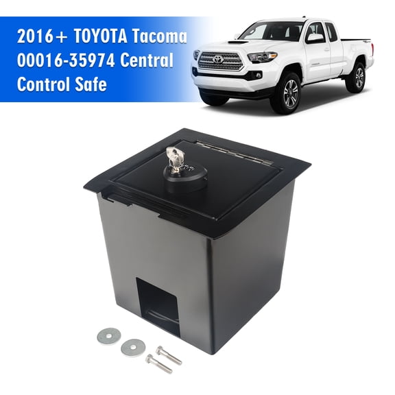 3mirrors Center Console Safe Gun Safe with Spring Hinges Compatible with 2016-2023 Toyota Tacoma Replacement for 00016-35986