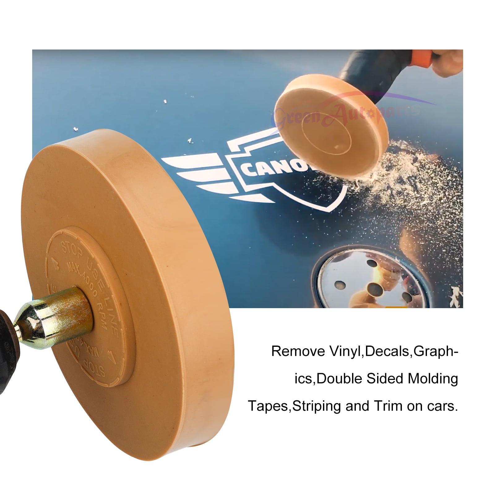 3mirrors Decal Remover Wheel Easily Remove Pinstripes, Vinyl Decals