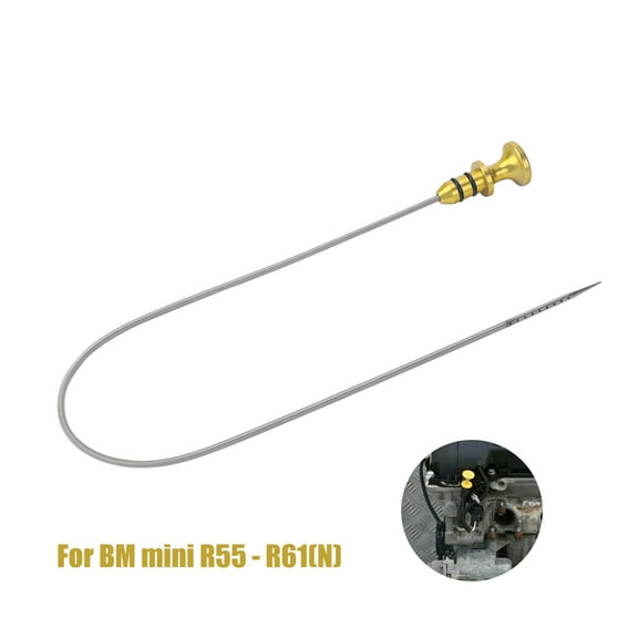 3mirrors Engine Oil Dipstick Compatible with 2007-2016 Mini Cooper S Clubman Convertible Coupe Roadster Countryman Paceman All Engines OE 11437585970 for R55 - R61(N) Engines