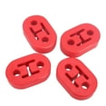 thumbnail image 1 of 3mirrors Exhaust Hangers Muffler Bushing Insulator Shock Absorbent Mount Bracket - 4PCS (Red), 1 of 8