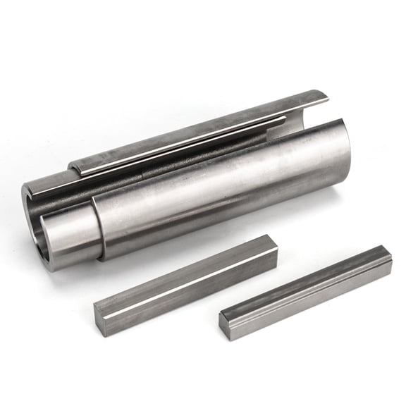3mirrors Gas Engine Pulley Crank Shaft Sleeve Adapter Key Bore Reducer Bushing Predator Stainless Steel - 3/4" to 1-1/8" w/1/4 key