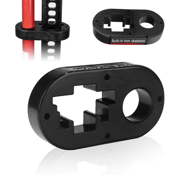 3mirrors Handle Keeper for Hi-Lift Jack Lifter, Built-in Steel Plate Super Durable Sun-Resistant Rubber Handle Bar Protector Jack Handle Holder