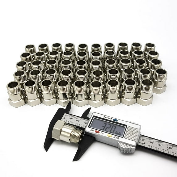 3mirrors Oxygen Sensor Steel Connector 1900UN20X50 32mm 1.25in 50 Pcs