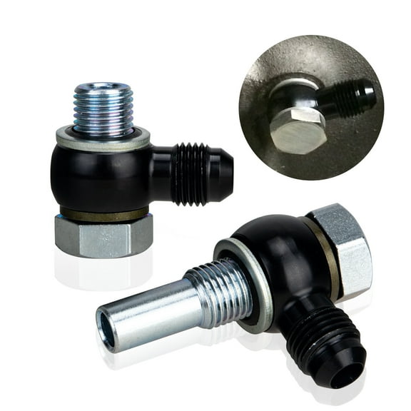 3mirrors Transmission Adapter Fittings -6AN Flare to 1/4" NPSM Compatible with 4L80E GM Transmission Chevrolet GMC C1500/2500/3500 Silverado Sierra