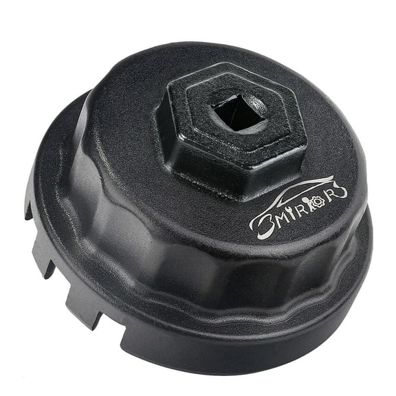 3mirrors Upgrade Oil Filter Wrench Oil Filter Removal Tool Compatible with Toyota Lexus Scion RAV4 Camry Tundra Highlander Sienna Prius 2.5-5.7L Engine with 64mm Cartridge Style Oil Filter System