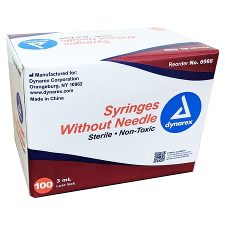 3ml 3cc Sterile Syringes with Luer Lock, 400 Syringes (No Needle)