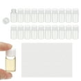 thumbnail image 1 of 3ml Clear Glass Vials, 20Pcs Sample Vials with Screw Cap Reagent Media Bottle with Labels Leak-Proof Liquid Sample Glass Vial for Lab Laboratory, 1 of 6