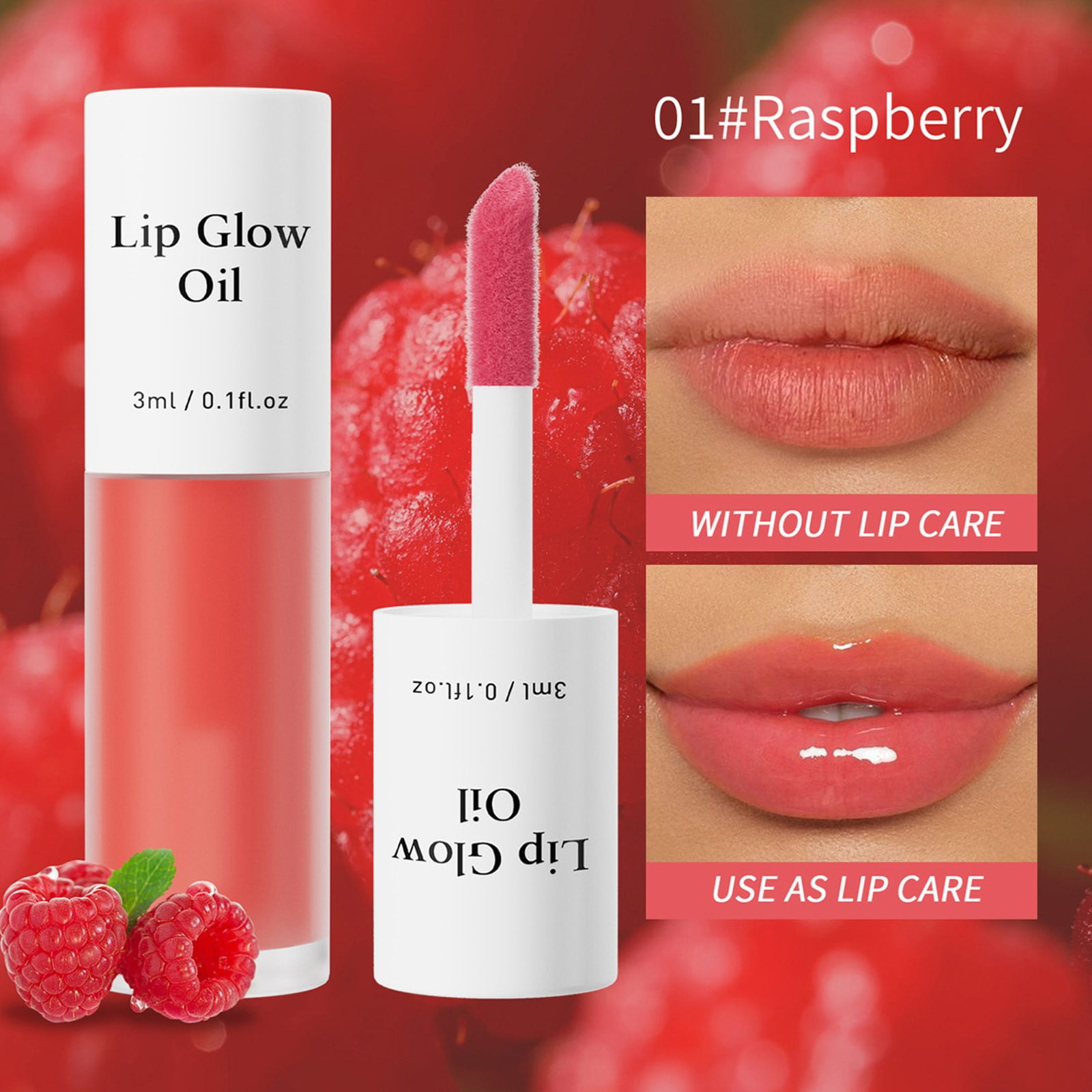 3ml Coconut Lip Oil Moisturizing Nourishing Smooth Finish Natural