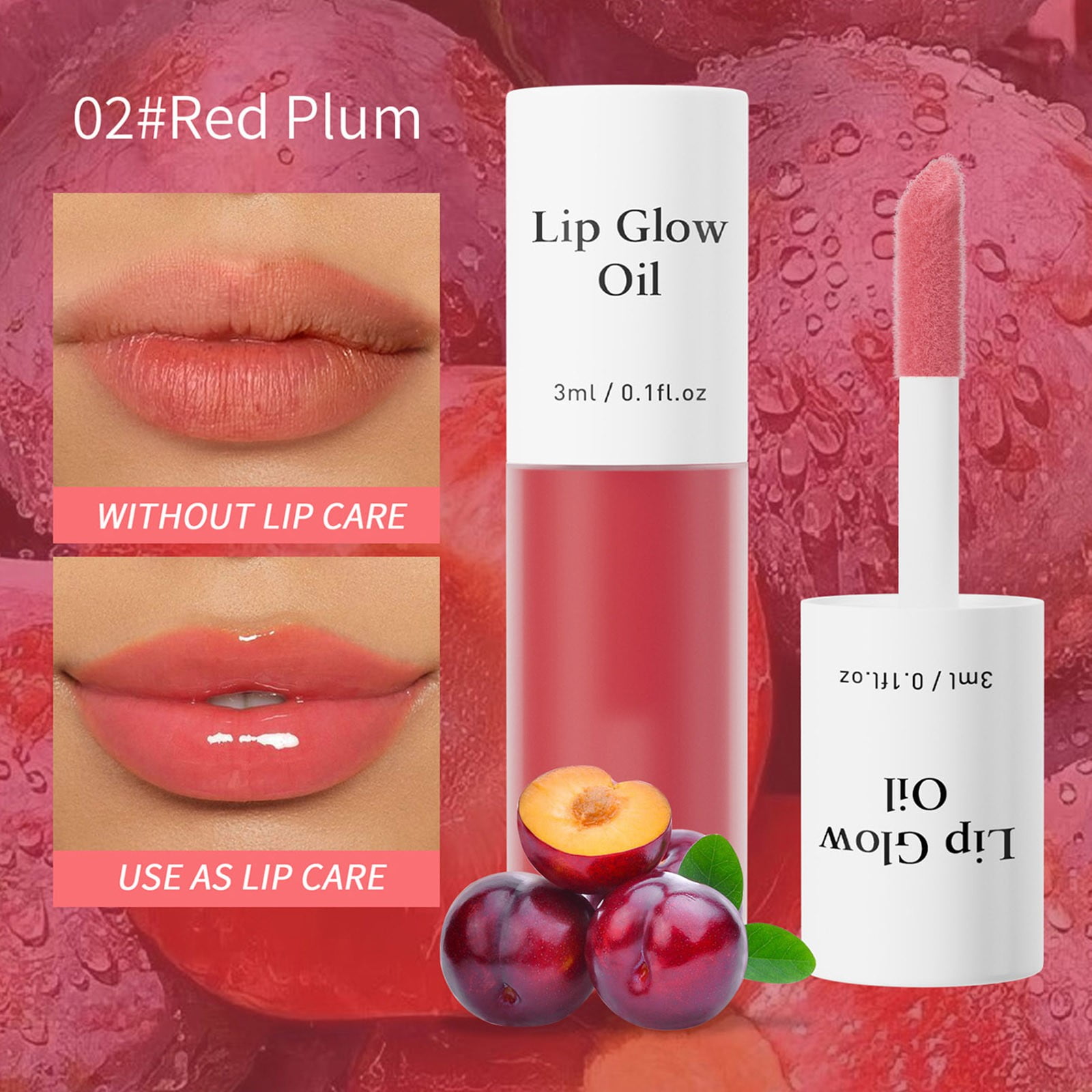 3ml Coconut Lip Oil Moisturizing Nourishing Smooth Finish Natural