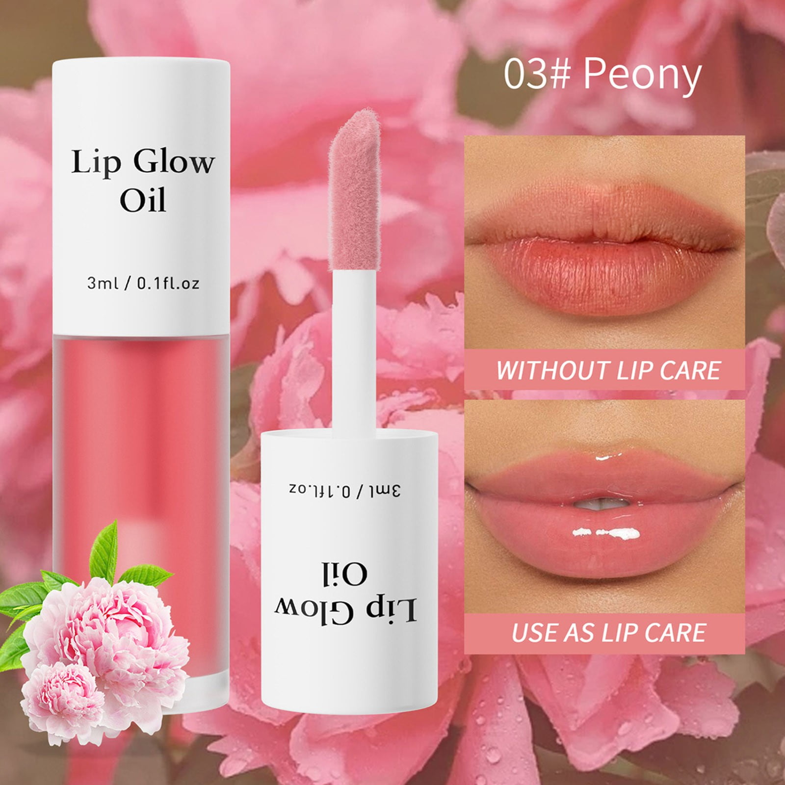 3ml Coconut Lip Oil Moisturizing Nourishing Smooth Finish Natural