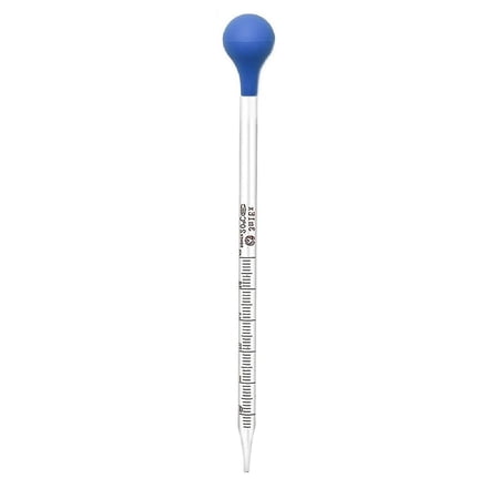 3ml Glass Scale Line Dropper Pipette Lab Dropper Dropping Pipet Blue Rubber Head Pipettors