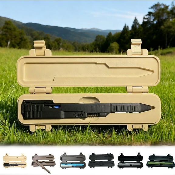 3ml Slide-Action Ballpoint Pen - Durable Design for Everyday Use, Outdoor Activities, Office Needs, Smooth Writing Experience, Compact & Portable EDC Tool, 6.85in/17.4cm, F