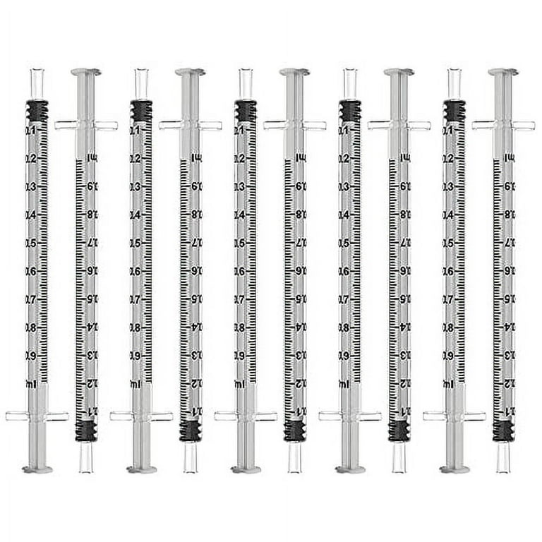 3ml Syringe Only with Luer Lock Tip - 10 Syringes Without a Needle