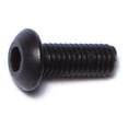 thumbnail image 1 of 3mm-0.5 x 8mm Black Oxide Class 10.9 Steel Coarse Thread Button Head Hex Socket Cap Screws, 1 of 1
