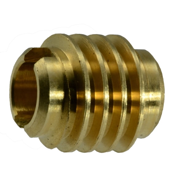 3mm-0.5 x 9.5mm Brass Coarse Thread Hard Wood Inserts (4 pcs.)