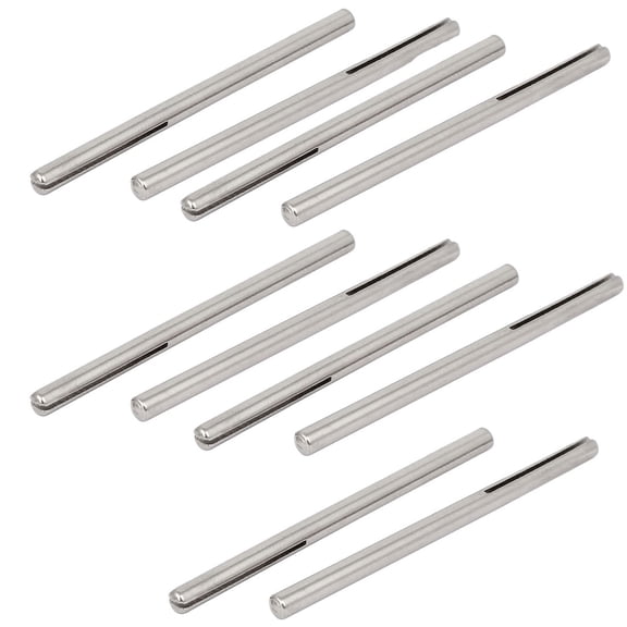 3mm 1/8" Shank Dia Split Mandrel Silver Tone 10pcs for Abrasive Sandpaper
