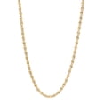 thumbnail image 1 of 3mm 14k Yellow Gold Plated Cable Venetian Chain Necklace, 30 inches + Gift Box, 1 of 6