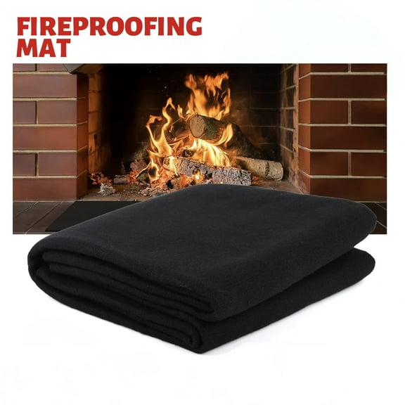3mm 40" x 40" Welding Blanket Fireproof,Flame Retardant Fabric Carbon Felt Cloth for Welding Work,Grill Cover,Fireplaces,Smoker