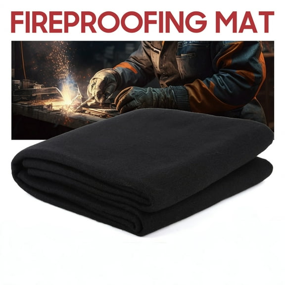 3mm 40" x 40" Welding Blanket Fireproof,Flame Retardant Fabric Carbon Felt Cloth for Welding Work,Grill Cover,Fireplaces,Smoker