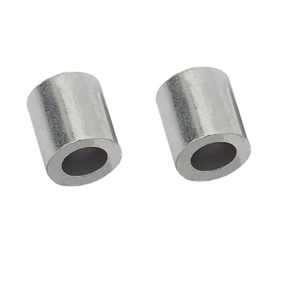 3mm 4mm 5mm 6mm 8mm Round One Hole Steel Wire Rope Clip Crimping Clamps Aluminium Sleeve Ferrule