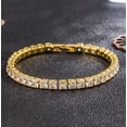 thumbnail image 1 of 3mm 4mm 5mm All Moissanite Tennis Bracelet for Women Men Lab Diamond S925 Sterling Silver GRA Certificate Bangle Zircon LJQ, 1 of 7