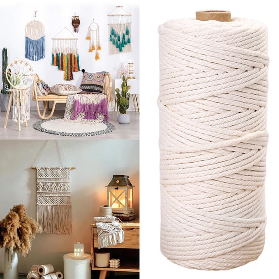 3mm 4mm 5mm Macrame Rope Twisted String Cord for Handmade Macrame Rope Craft Rope Heimwerken Wedding Accessories mm